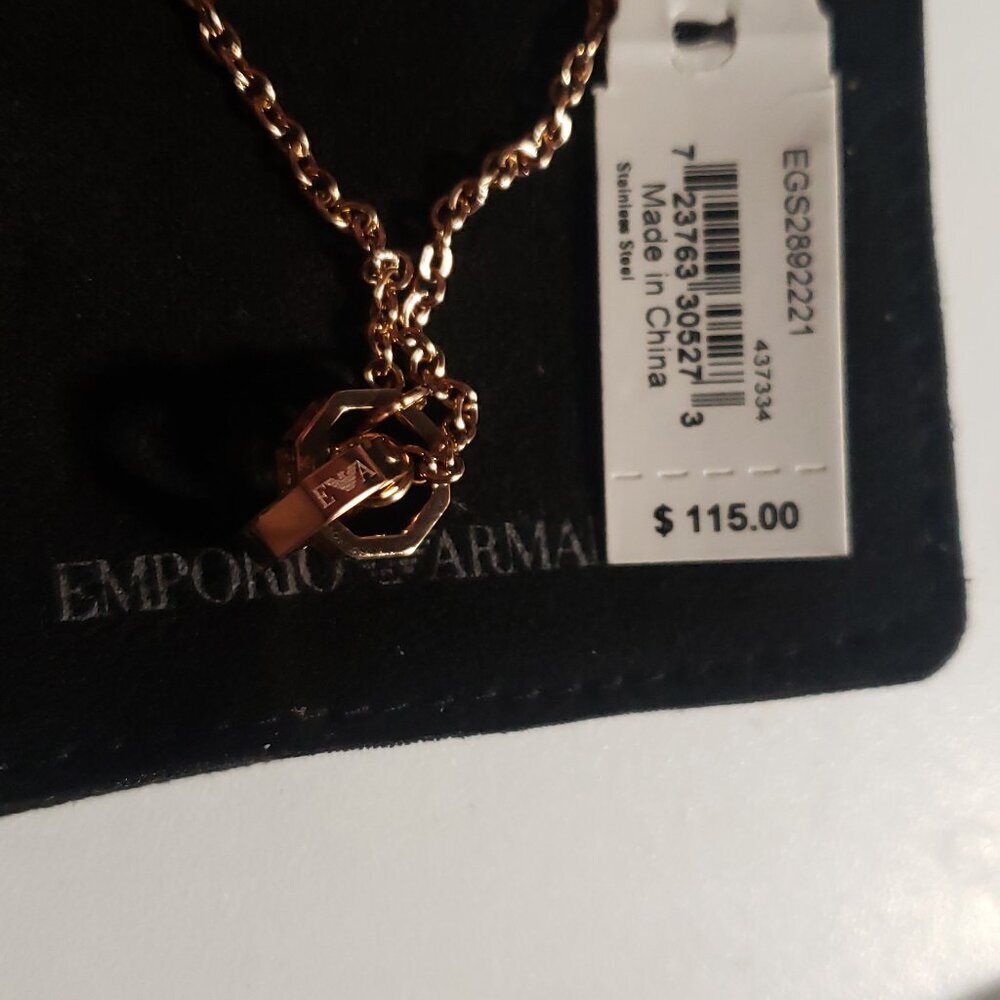 Emporio Armani Rose Gold-Tone Chain Bracelet - Picture 5 of 14
